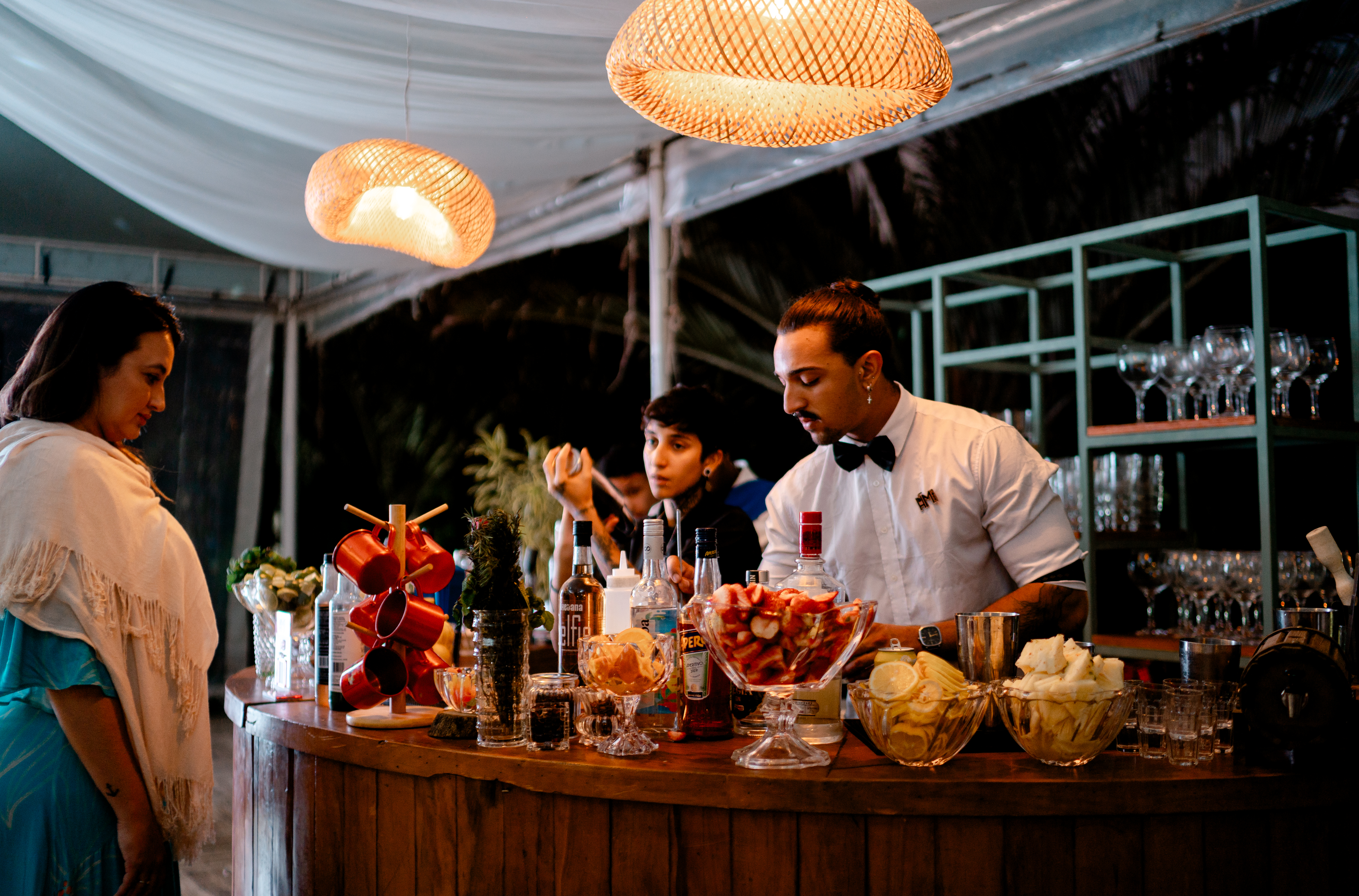 Bartender em ação